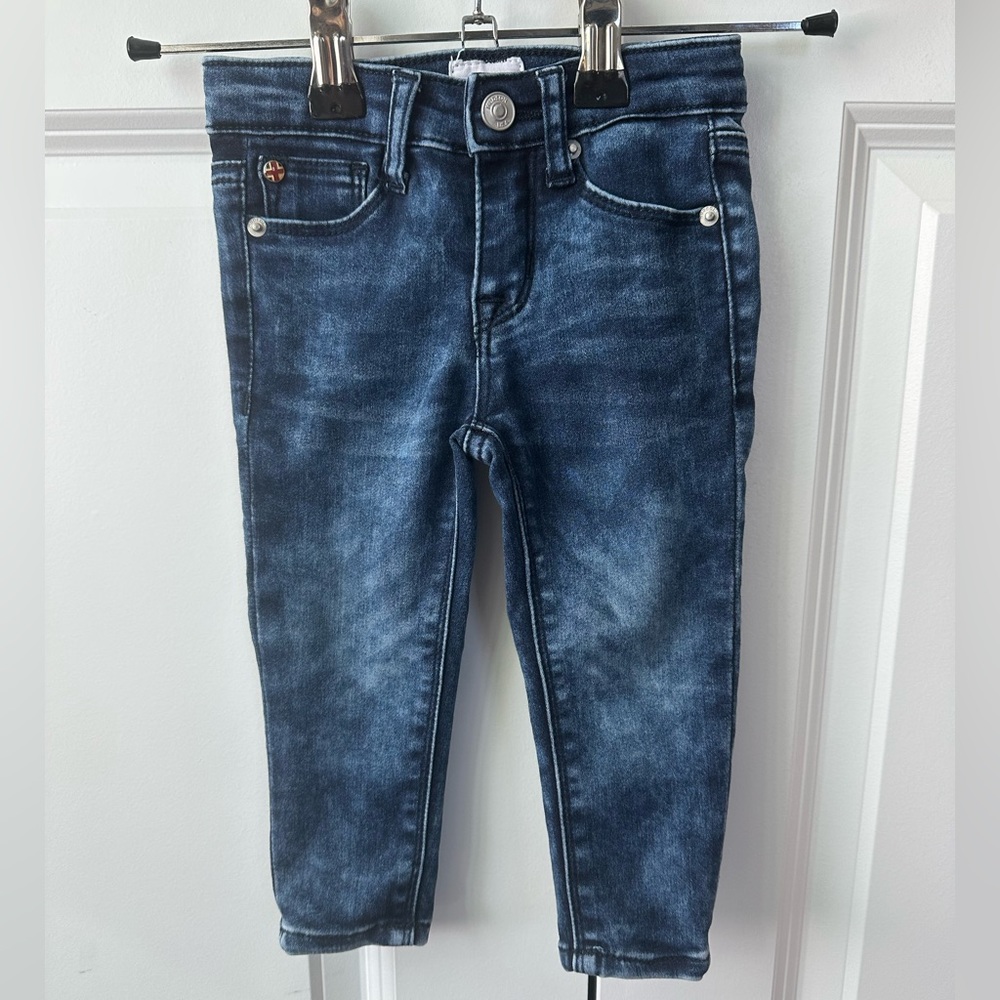 Hudson Infant Dark Skinny Jeans (Size 12 Months)